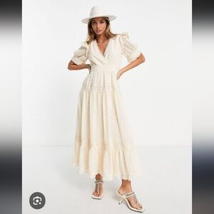 Asos Cream Maxi Dress